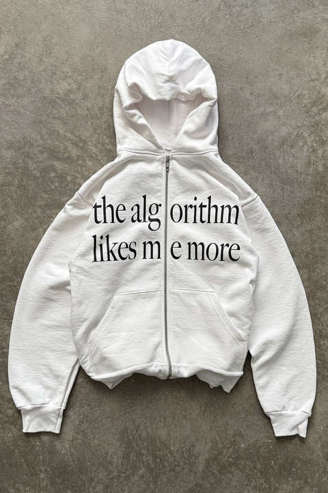 Chic Color Block Fun Letter Print Hoodie