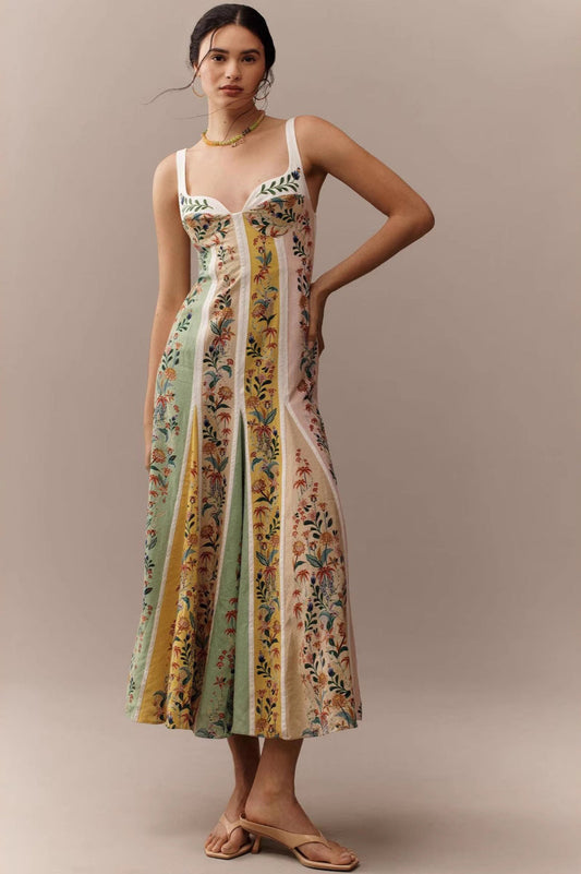 Halter Floral Printed Boho Dress