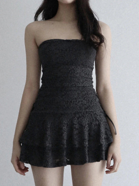 Sleeveless Mesh Cocktail M Dress