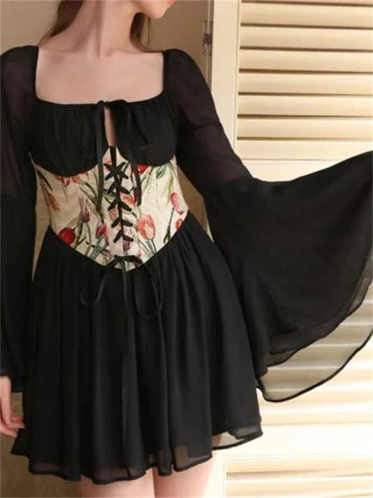 Vintage Bandage Corset Mini Dress