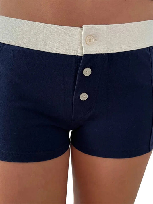 Floral Striped Pajama Sleep Short