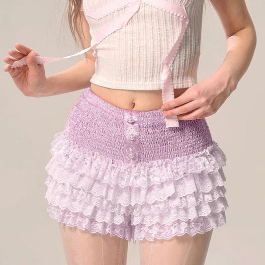 Tiered Lace Cake Pettipants Skirt
