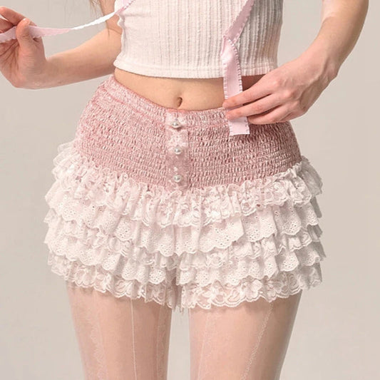 Tiered Lace Cake Pettipants Skirt