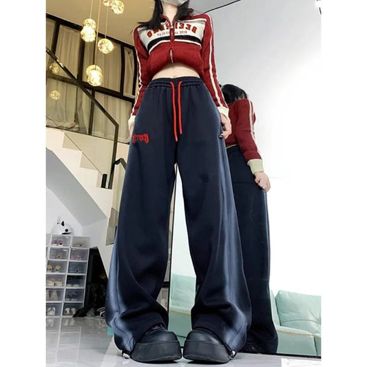 Vintage Fleece Sweatpants Winter Pants