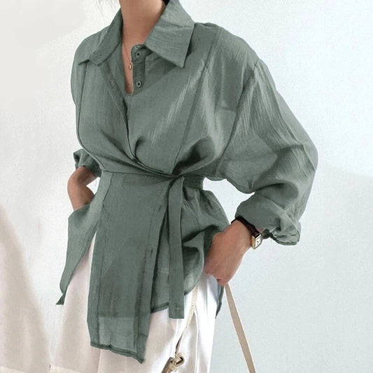 Chic Long Sleeve Solid Loose Sunscreen Bloshope