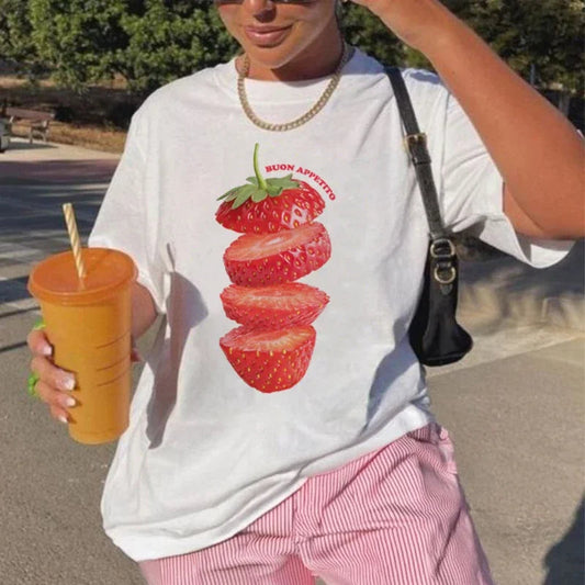 Cute Strawberry Grunge Fruit T-shirt