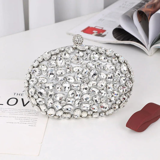 Crystal Diamond Evening Bag Birthday Party Wedding Clutch