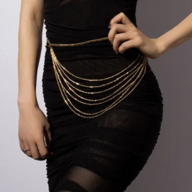 Bohemian Mysterioshop Gilded Stomach Chain Belt