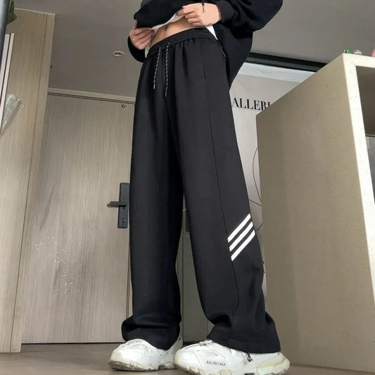 Vintage Stripes Loose Casual Pants
