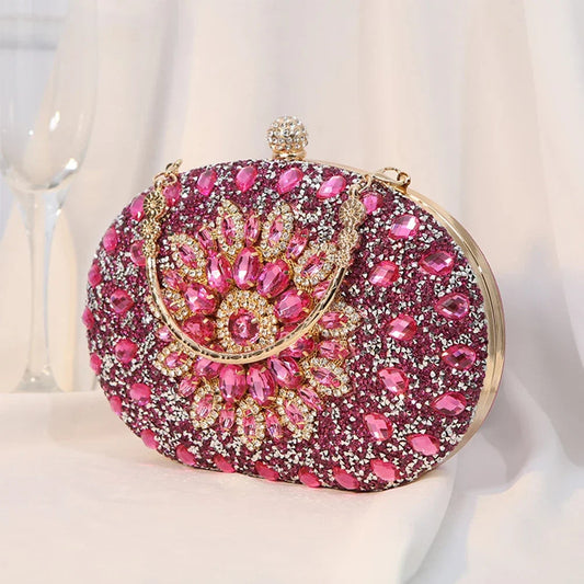 Diamond Luxury Crystal Clutch Evening Wedding Party Purse
