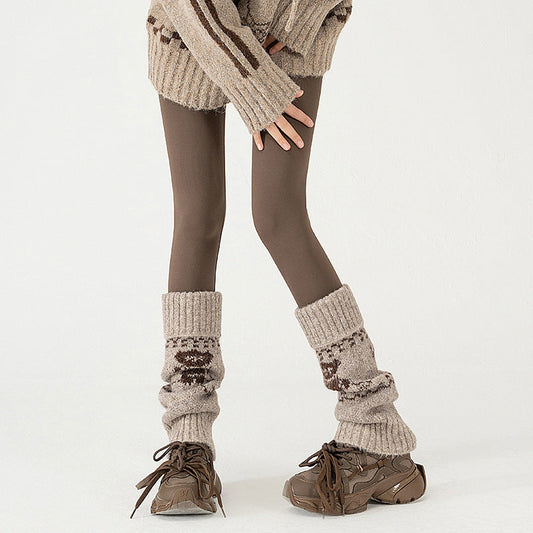 Wool Chunky Slouchy Sexy Red Leg Warmers