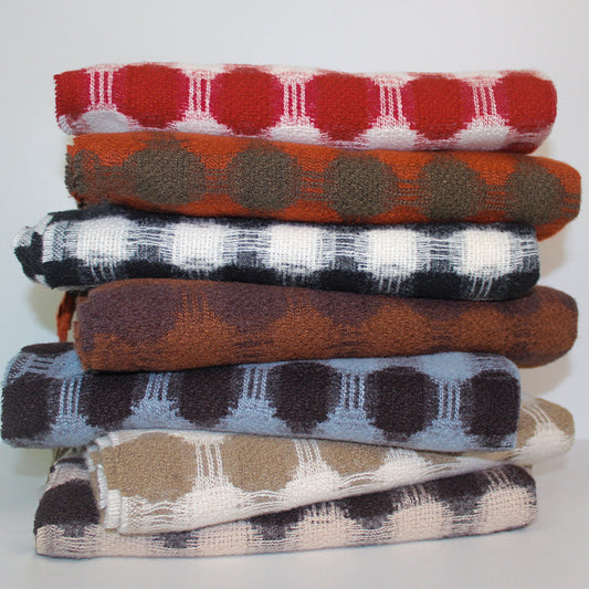 Reversible Polka Dot Fringe Scarf