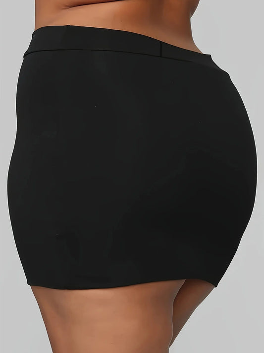 Plshop Size Bodycon Slim Skirt