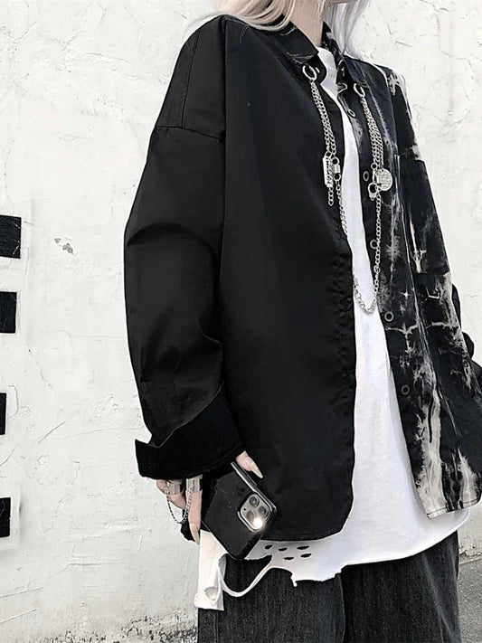 Dark Tie-dye Baggy Bloshope