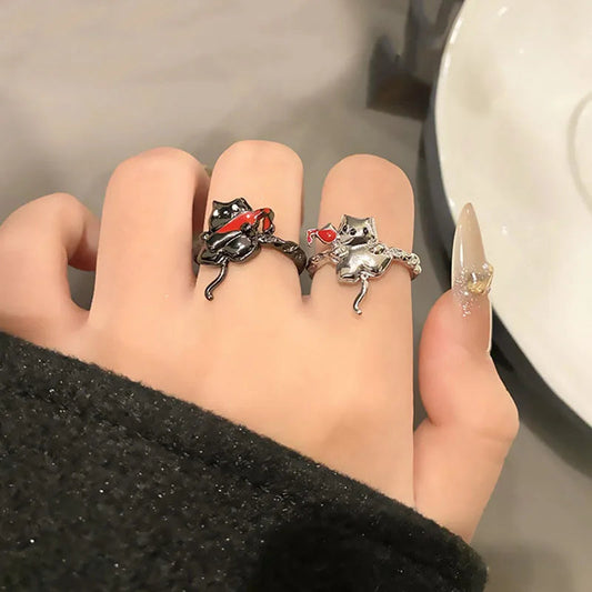 Simple Gothic Inebriated Spirit Ring