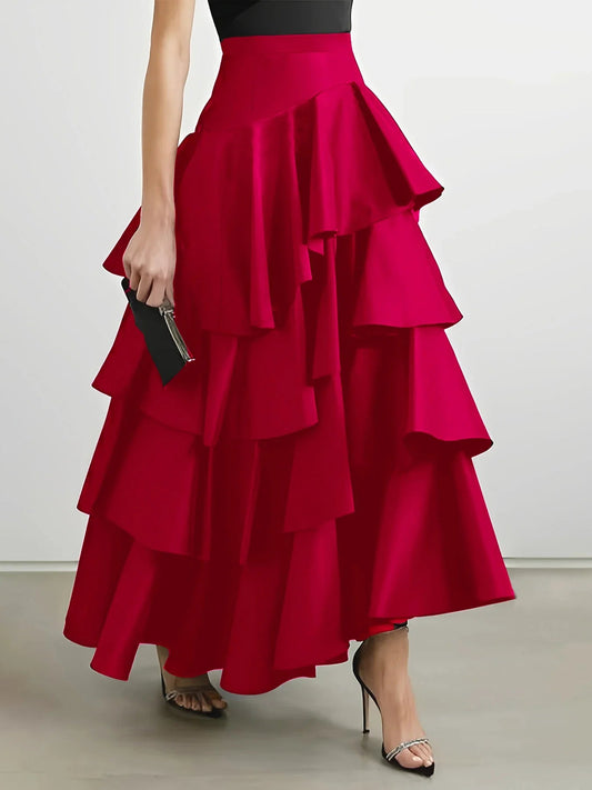 Net Stretch Waist Skirt