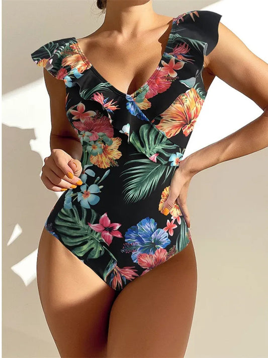 Vintage Micro Bikini Backless One Piece Set