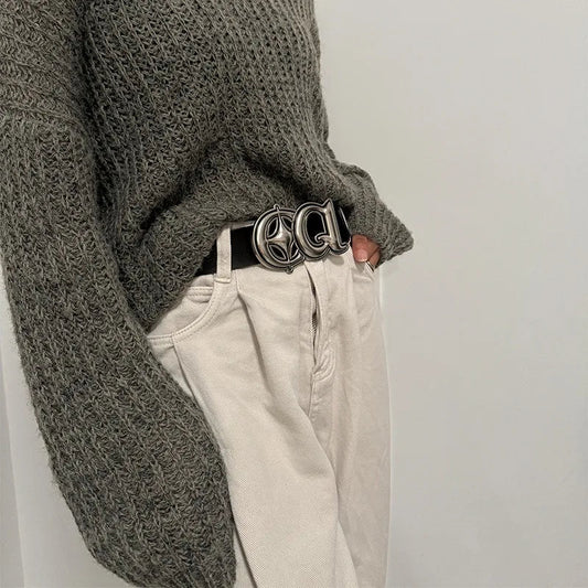 Authentic Gothic Leather Vintage Clasp Belt