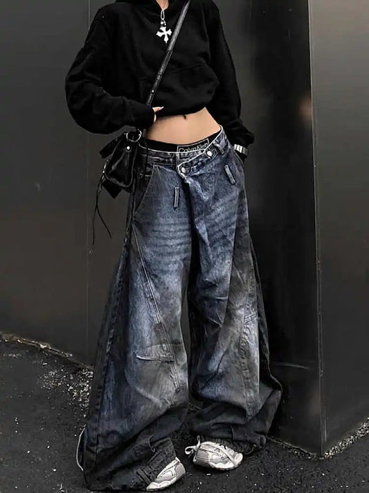 Antique Gothic Tall Waist Baggy Pant