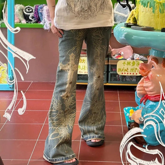 Tattoo Mark Gothic Retro Pant