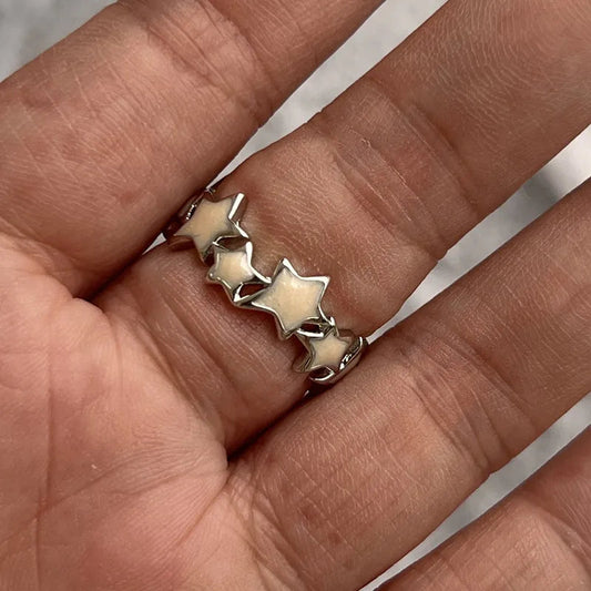 Y2K Transparent Heart Gothic Ring