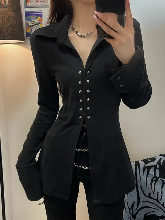 Y2k Slim Fit Gothic Bloshope