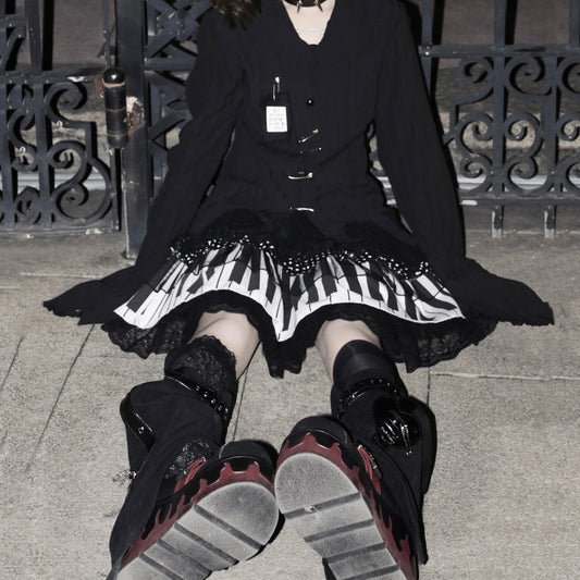 Baggy Lace Gothic Lolita Cake Skirt