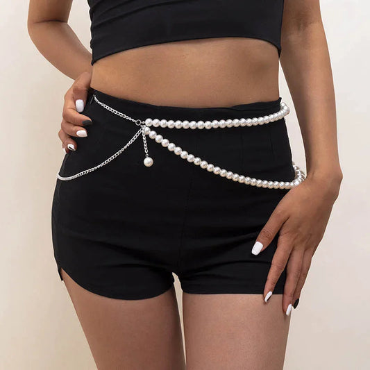 Geometric Gothic Lshoptroshop Waist Chain Belt