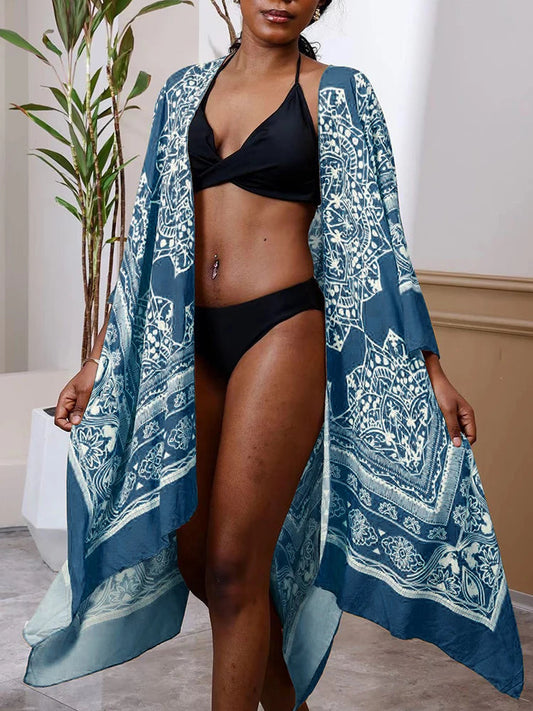Printed Plshop Size Bikini Cover Up