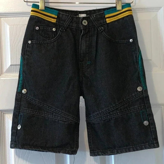 Antique Patchwork Denim Short