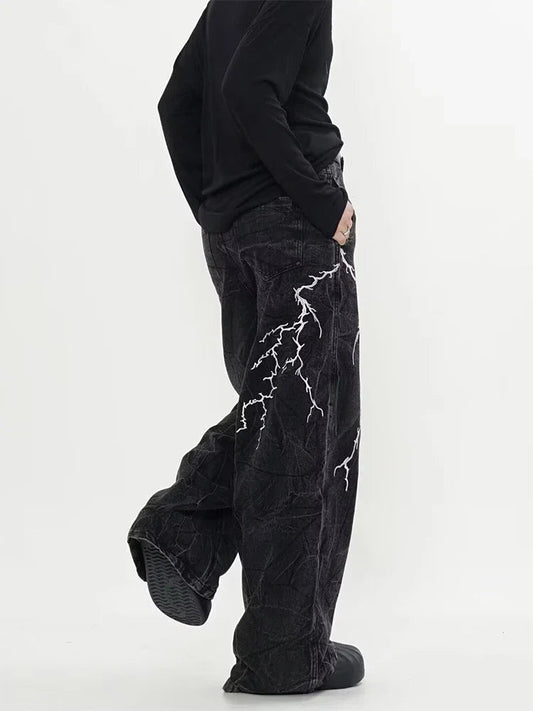 Dark Gothic Loose Harajuku Denim Troshoper