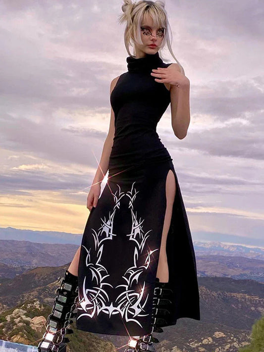 Sleeveless Mysterioshop Full-Length Dress