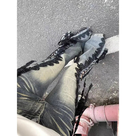 Tie-up Mysterioshop Flare Bootcut Pant