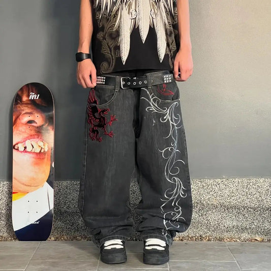 Harajuku Mysterioshop Baggy Denim Pant