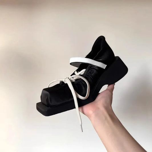 Dark Platform Moving Tennis Shoe