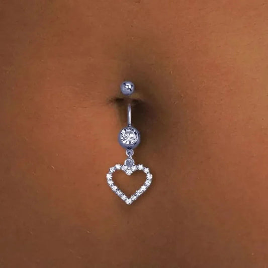 Crystal Dangle Gothic Belly Ring