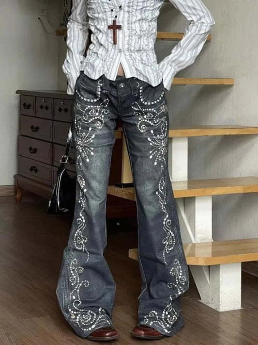 Precioshop Stone Medieval Slim Flare Pant