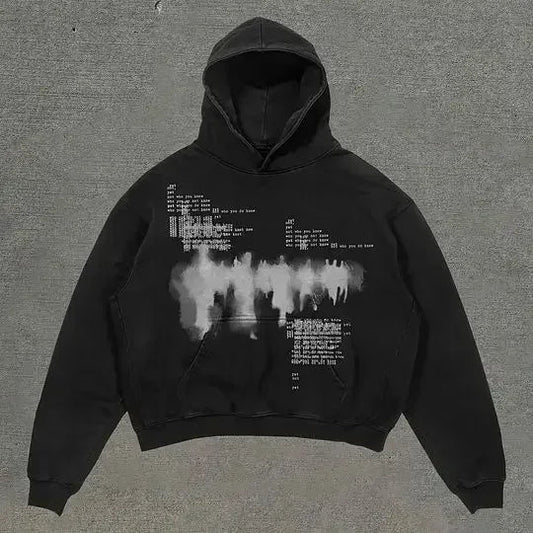 Dark Fashion Design Huge Hoodie