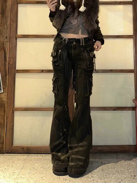 Korean Mysterioshop Grunge Cargo Pant
