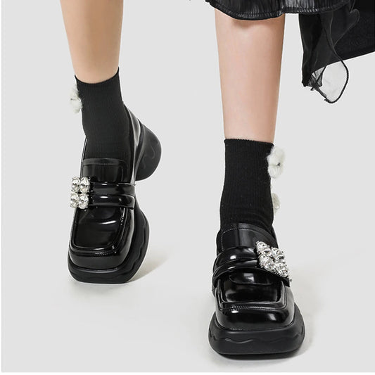 Chunky Leather Elevated Informal Sneaker