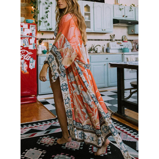 Bohemian Printed Bikini Cover Up