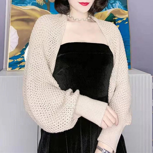 Solid Color Thin Sunscreen Korean Style Long Knit Cardigan