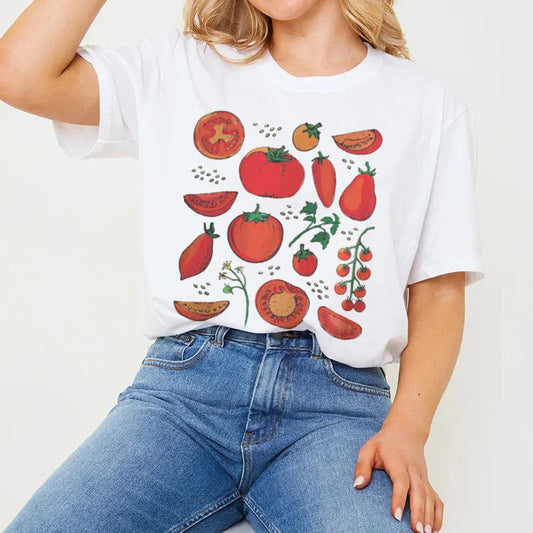 Boho Tomato Botanical Garden T-shirt