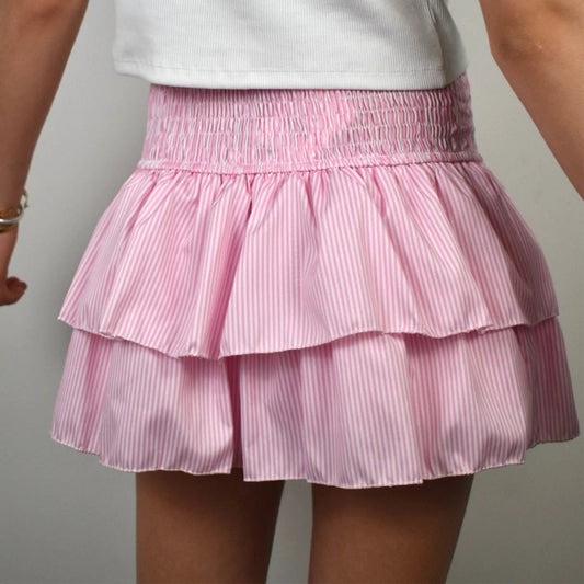 Elegant Printed Pleated Skirt