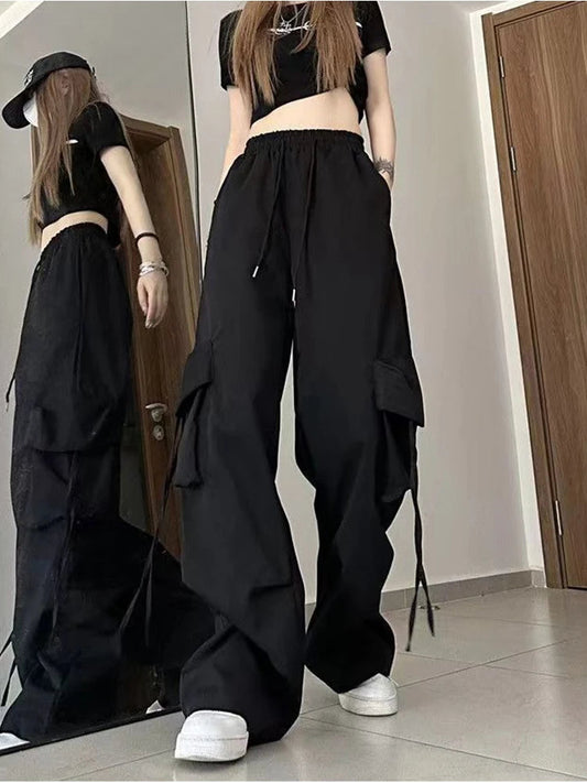 Y2K High Waist Cargo Pants