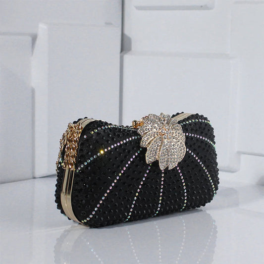 Elegant Crystal Shiny Evening Clutch Purse Wedding Bag