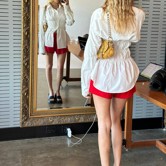 Y2K Long Sleeve Scrunched Bloshope