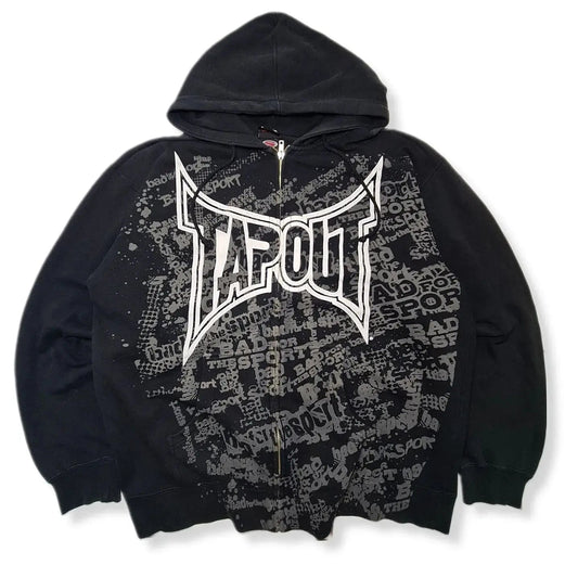 Letter Graphic Zipper Hoodie