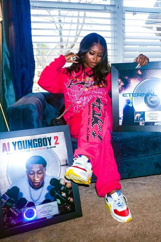 Fleece Letter Print Oversized Hoodie