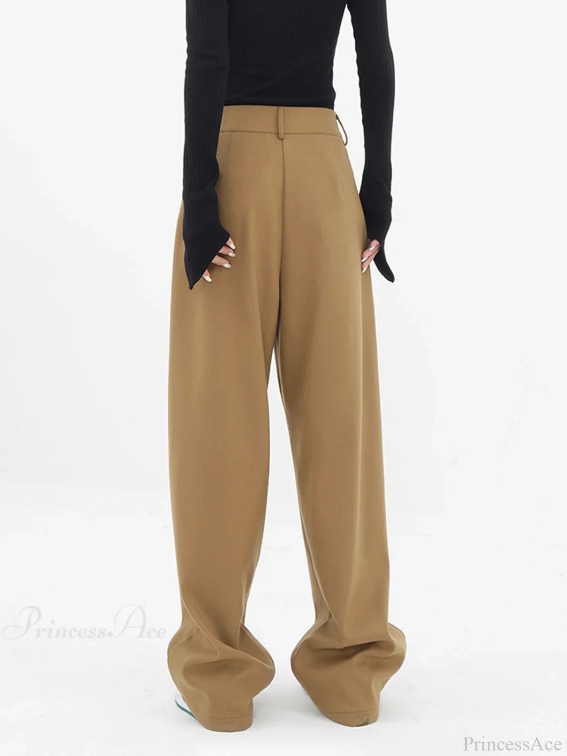 Basic Baggy Wide Trendy Leg Dress Pants
